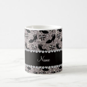 Mug Nom personnalisé argent parties scintillant fantai