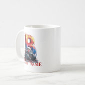 Mug Nom personnalisé 'B' Boue Splatter Monstrous Truc (Devant gauche)