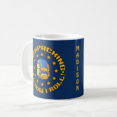 Mug Nom personnalisé BACKPACKING (Devant gauche)