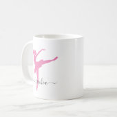 Mug Nom personnalisé Ballerina (Devant gauche)
