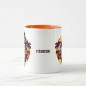 Mug Nom personnalisé Beach Monkey (Centre)