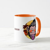 Mug Nom personnalisé Beach Monkey (Devant droit)