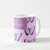 Mug Nom personnalisé Beau papillon (Devant droit)