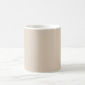 Mug Nom personnalisé beige minimaliste moderne (Centre)