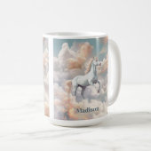 Mug Nom personnalisé belle licorne (Devant droit)