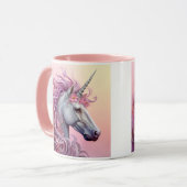Mug Nom personnalisé belle licorne (Devant gauche)