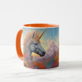 Mug Nom personnalisé belle licorne (Devant gauche)