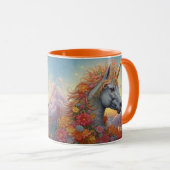 Mug Nom personnalisé belle licorne (Devant droit)