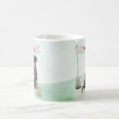 Mug Nom personnalisé Black Lab Pet Dog (Centre)