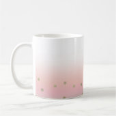 Mug Nom personnalisé Blush Pink Gold Cadeau de Noël (Gauche)