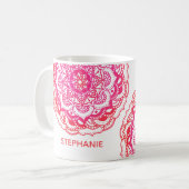 Mug Nom personnalisé Boho Mandala (Devant gauche)