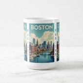 Mug Nom personnalisé Boston Massachusetts (Centre)