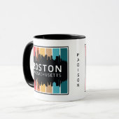 Mug Nom personnalisé Boston Massachusetts (Devant gauche)