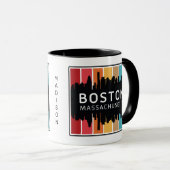 Mug Nom personnalisé Boston Massachusetts (Devant droit)