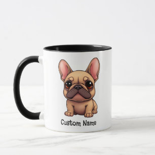 Mug Nom personnalisé Bouledogue français Animal de com