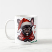 Mug Nom personnalisé, bulldog français (Gauche)
