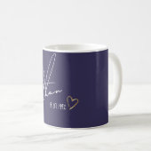 Mug Nom personnalisé Cadeau moderne (Devant droit)