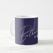 Mug Nom personnalisé Cadeau moderne (Devant gauche)