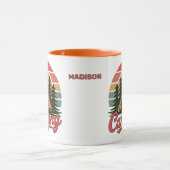 Mug Nom personnalisé Camping (Centre)