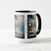 Mug Nom personnalisé Cape Cod Massachusetts (Devant droit)