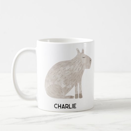 Mug Nom personnalisé Capybara (Gauche)
