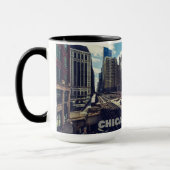 Mug Nom personnalisé Chicago USA (Gauche)