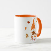 Mug Nom personnalisé Chute Gnome Chute Chute Feuille (Devant droit)
