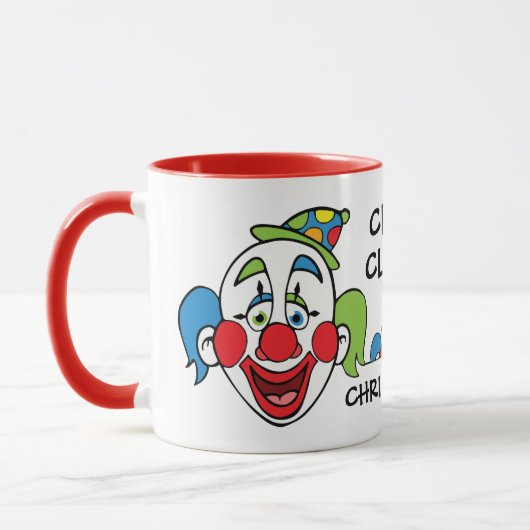 Mug Nom personnalisé clown de classe (Gauche)