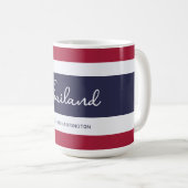 Mug Nom personnalisé Couleurs Thaïlande (Devant droit)