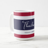 Mug Nom personnalisé Couleurs Thaïlande (Devant gauche)