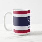 Mug Nom personnalisé Couleurs Thaïlande (Gauche)