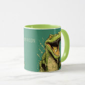 Mug Nom personnalisé Crocodile (Devant droit)