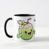 Mug Nom personnalisé Cute Coconuts (Gauche)