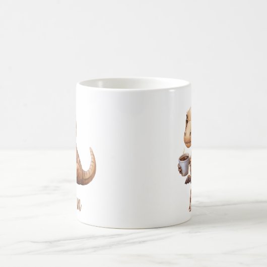 Mug Nom personnalisé Cute Dinosaur (Centre)