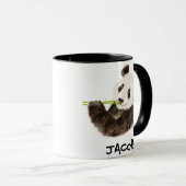 Mug Nom personnalisé Cute Panda Aquarelle Animal (Devant droit)