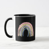Mug Nom personnalisé Cute Pastel Rainbow (Gauche)