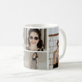 Mug Nom personnalisé de 4 de photo filles de collage (Devant droit)