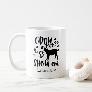 Mug Nom personnalisé de chèvre de concours