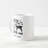 Mug Nom personnalisé de chèvre de concours (Devant gauche)