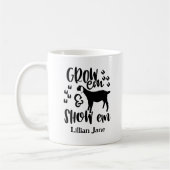Mug Nom personnalisé de chèvre de concours (Gauche)