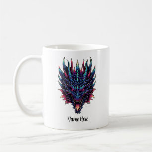 Mug Nom personnalisé de dragon mythique