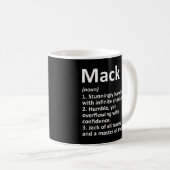 Mug Nom personnalisé de la définition de la pile (Devant droit)