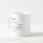 Mug Nom personnalisé de la définition de personnage dr (Devant gauche)