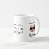 Mug Nom personnalisé de la maman de chat (Devant droit)