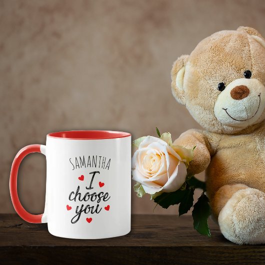 Mug Nom personnalisé de la Saint Valentin
