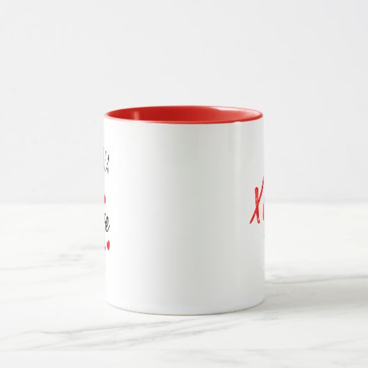 Mug Nom personnalisé de la Saint Valentin (Centre)