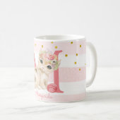 Mug Nom personnalisé de l'Amoureux des chats fille d'i (Devant droit)