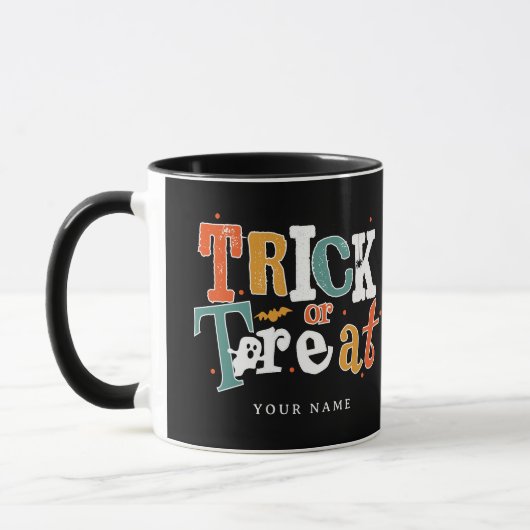 Mug Nom Personnalisé De L'Halloween (Gauche)