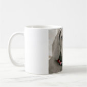 Mug Nom personnalisé de photo de chien de Weimaraner (Gauche)