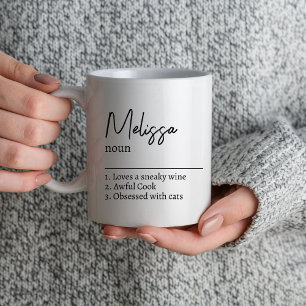 Mug Nom Personnalisé Définition Cadeau Pour Maman Ami